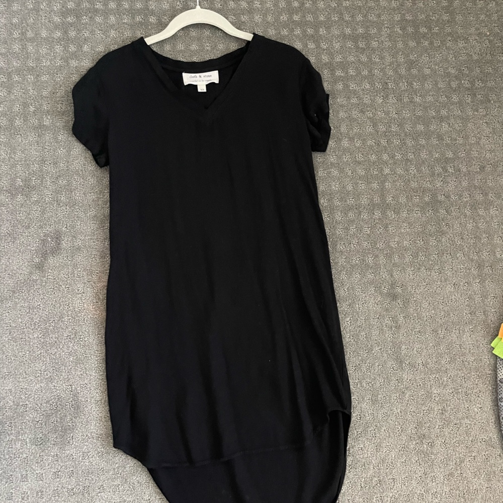 Black tee shirt dress never worn